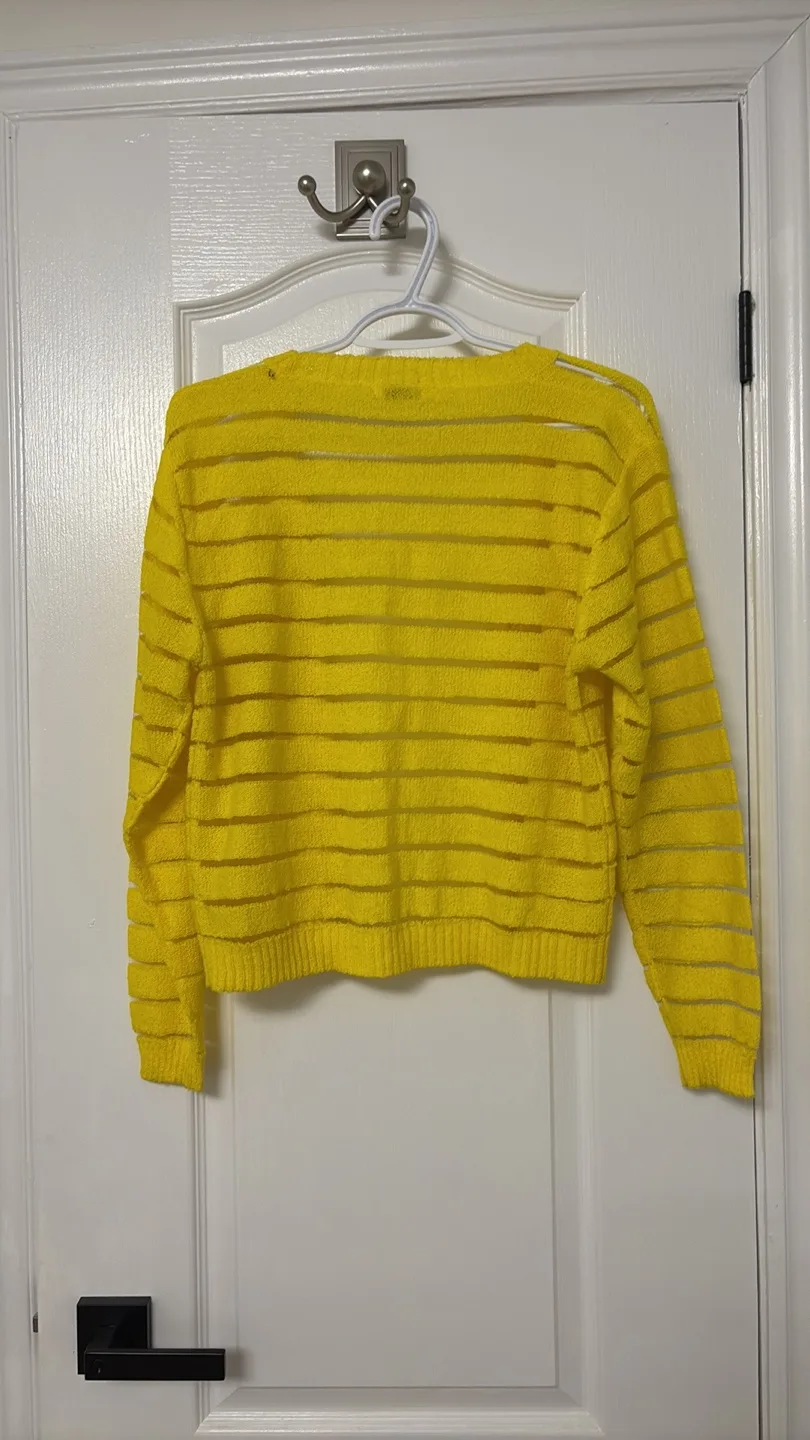 Yellow cardigan sz S image indicator(4)