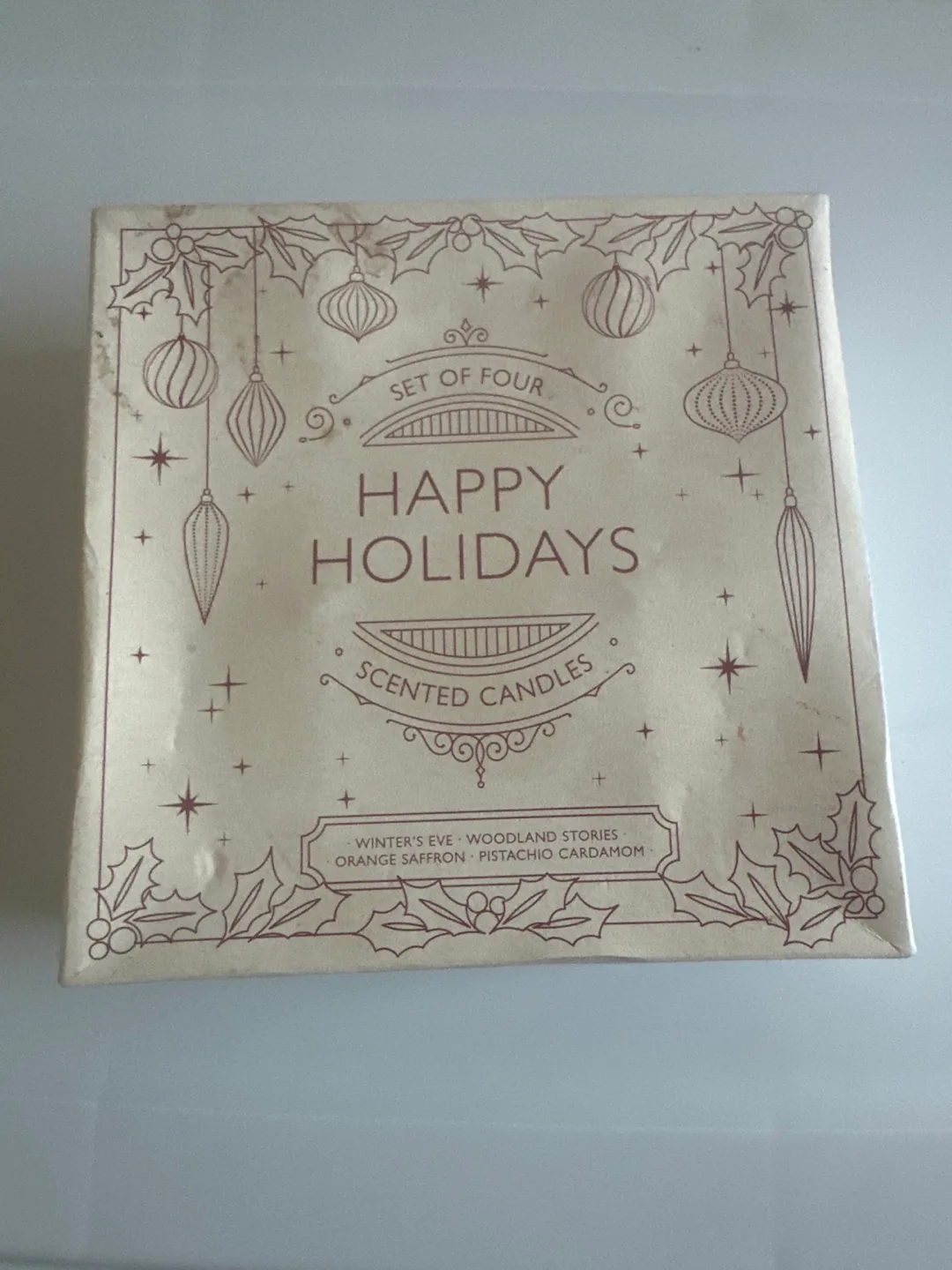 Happy Holidays Scented Candles Set of Four thumbnail