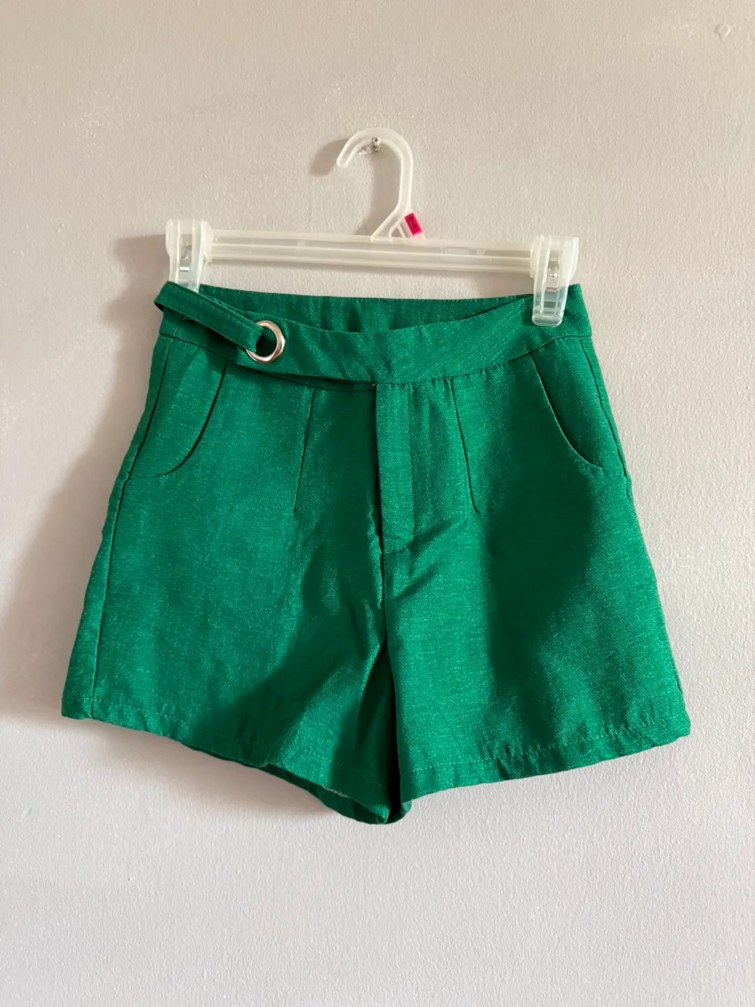 Green Shorts with Belt thumbnail
