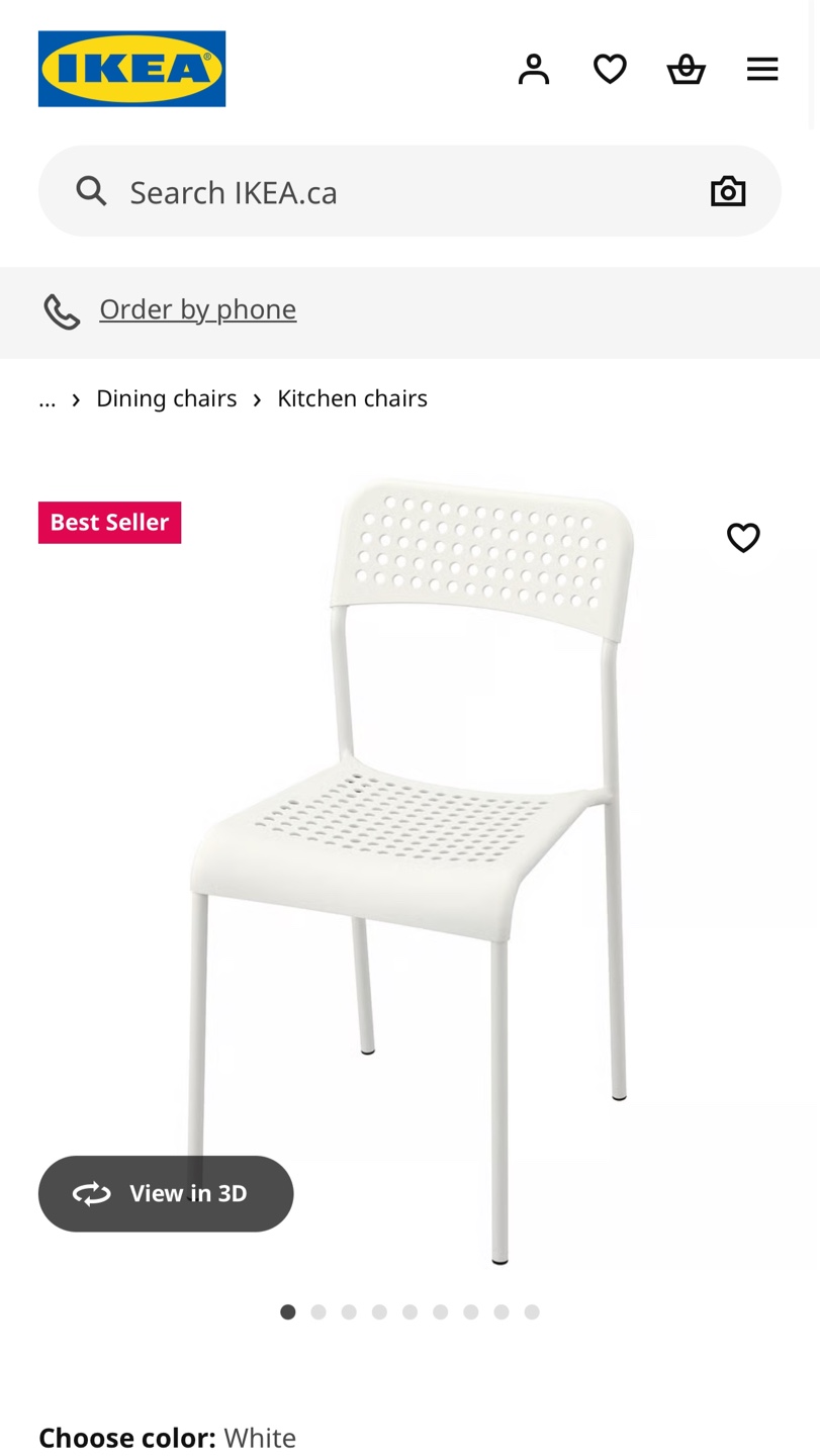 IKEA LINNMON / ADILS Table & ADDE Chairs - photo 4