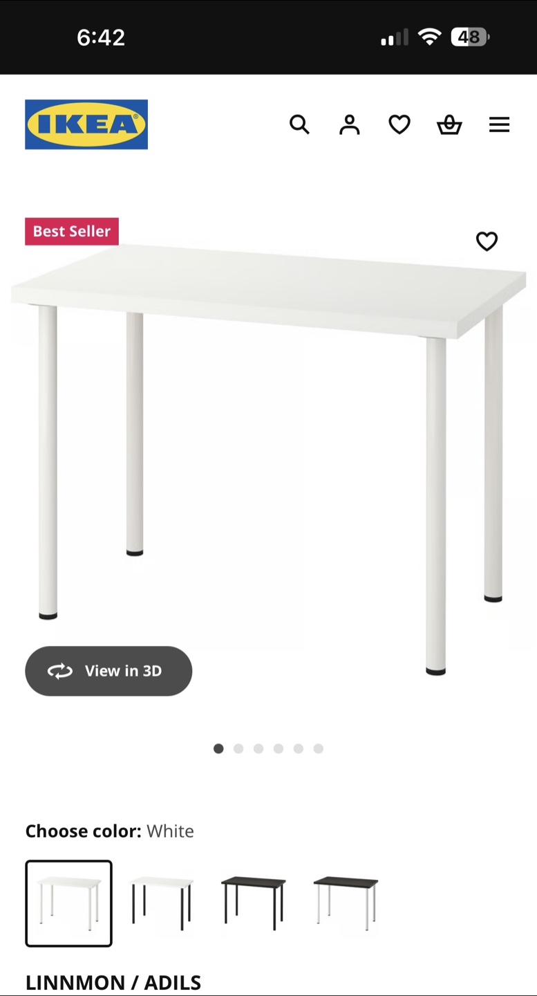 IKEA LINNMON / ADILS Table & ADDE Chairs - photo 3
