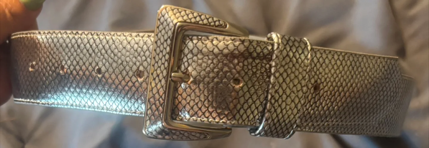 Emmanuel Snakeskin Belt - Size Medium thumbnail