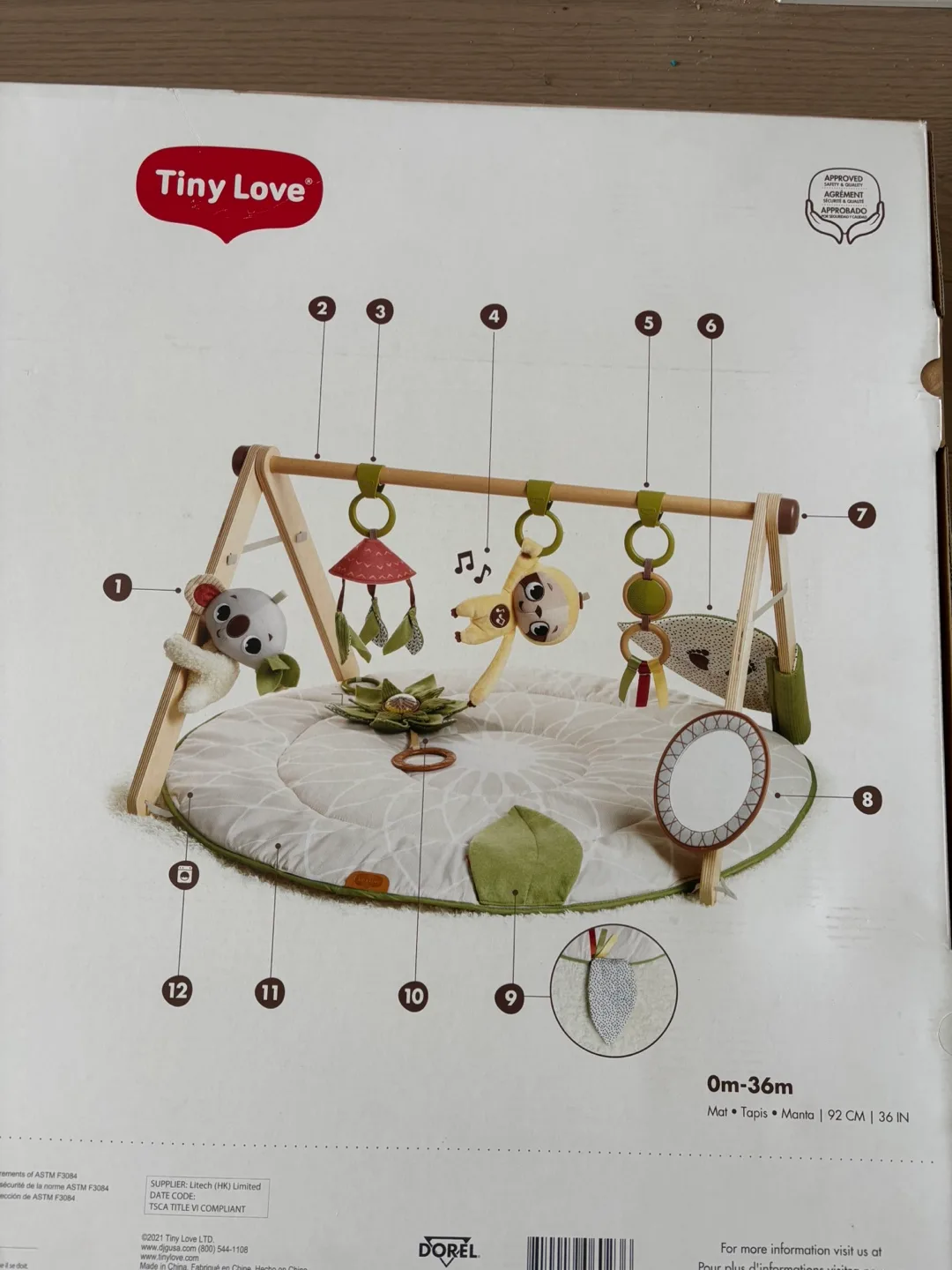 Tiny Love Boho Chic Developmental Gym image indicator(3)