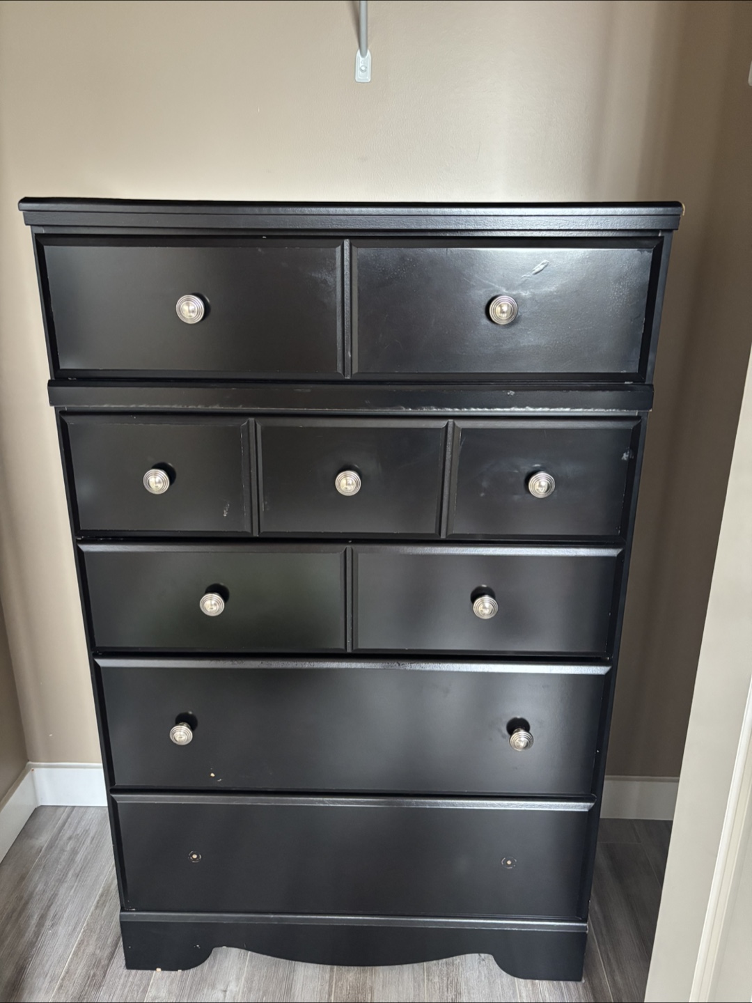 Black Dresser with Drawers