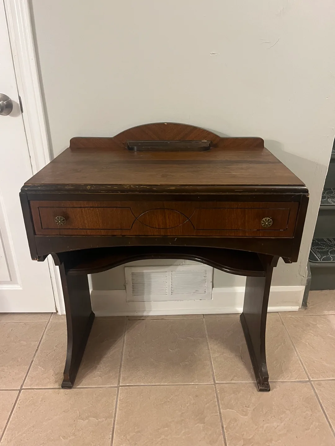 Antique Wooden Vanity Desk thumbnail