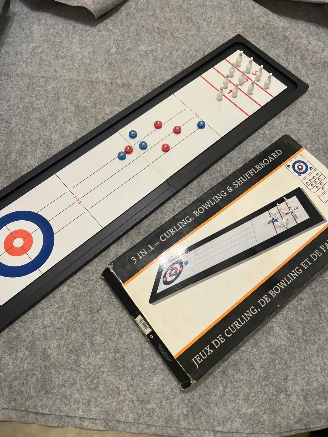 3 in 1 Curling, Bowling & Shuffleboard Game image indicator(5)