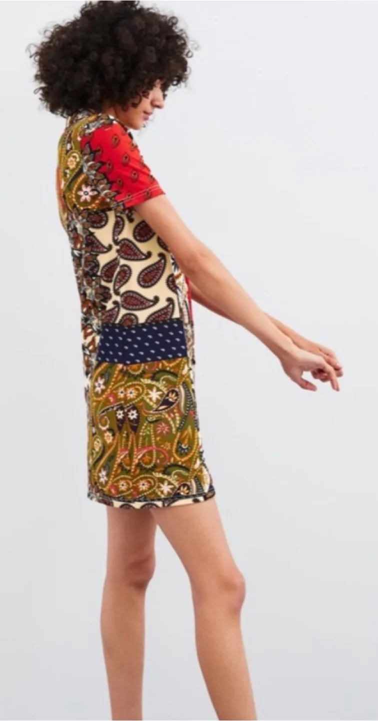 Zara Patchwork blazer style Dress - Size L image indicator(10)