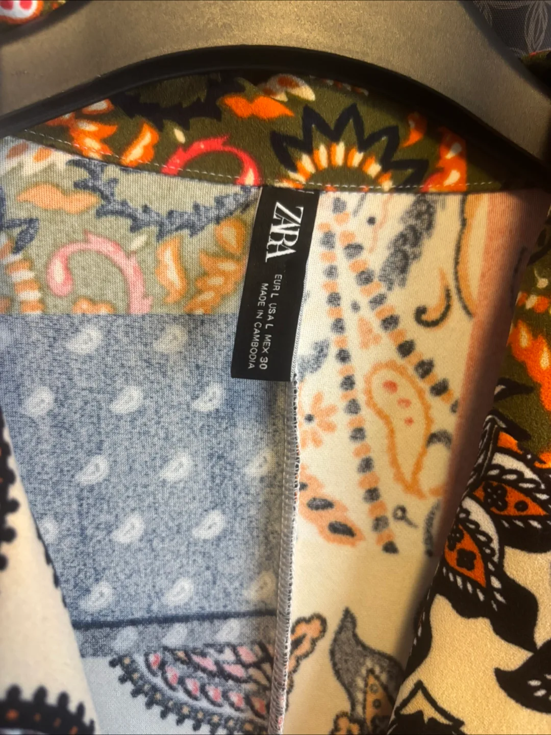 Zara Patchwork blazer style Dress - Size L image indicator(2)