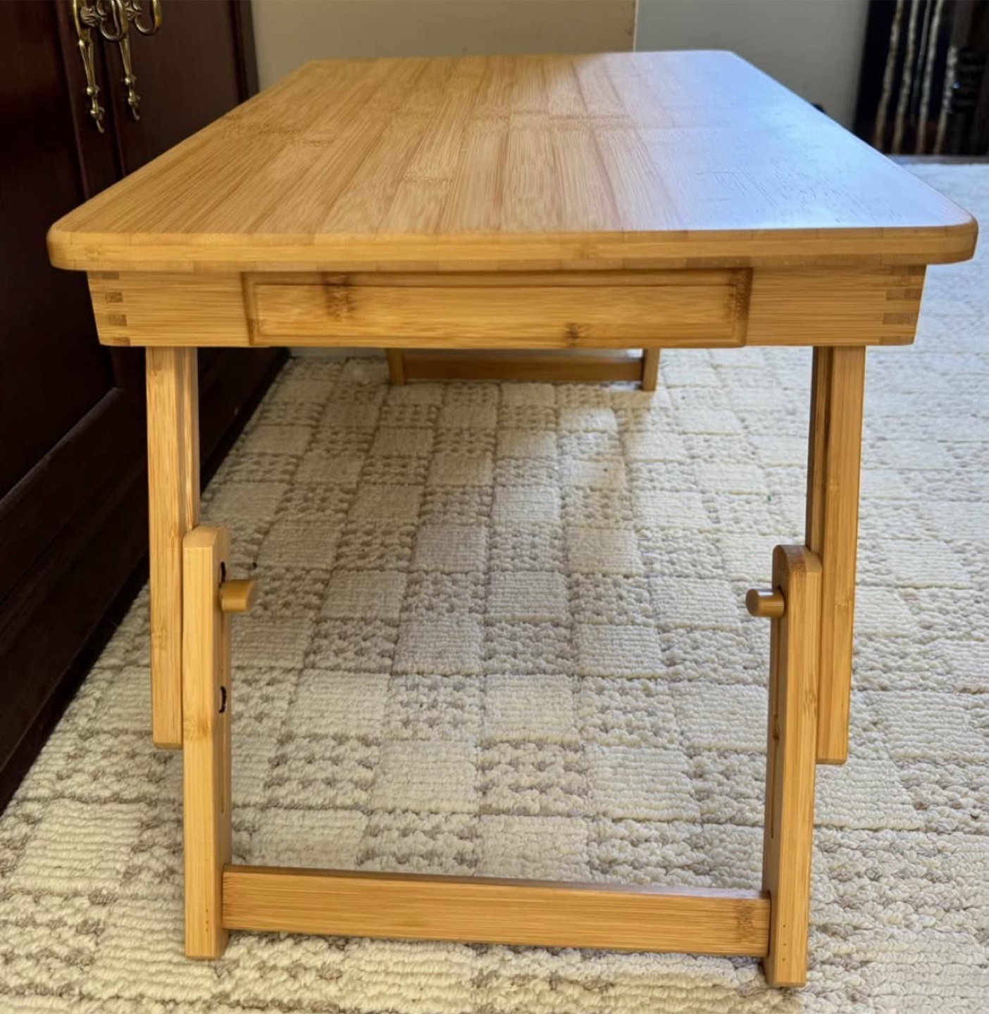 Bamboo Bed Desk with Folding Legs - photo 4