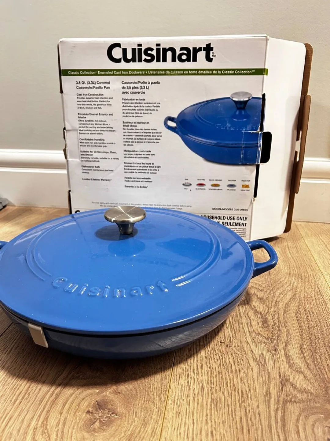 Cuisinart enameled cast iron cookware 3,5 Qt K-8005 thumbnail