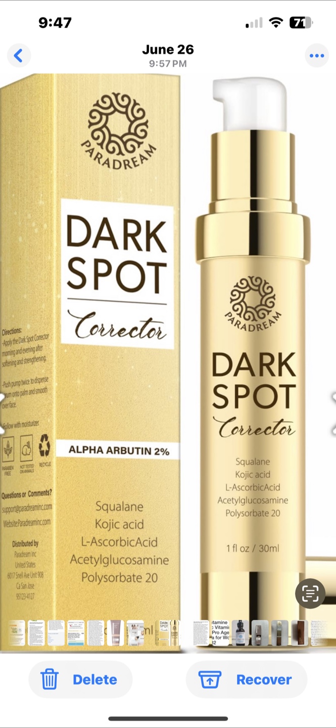 NEW Paradream Dark Spot Remover for Face & Body, 30 ml