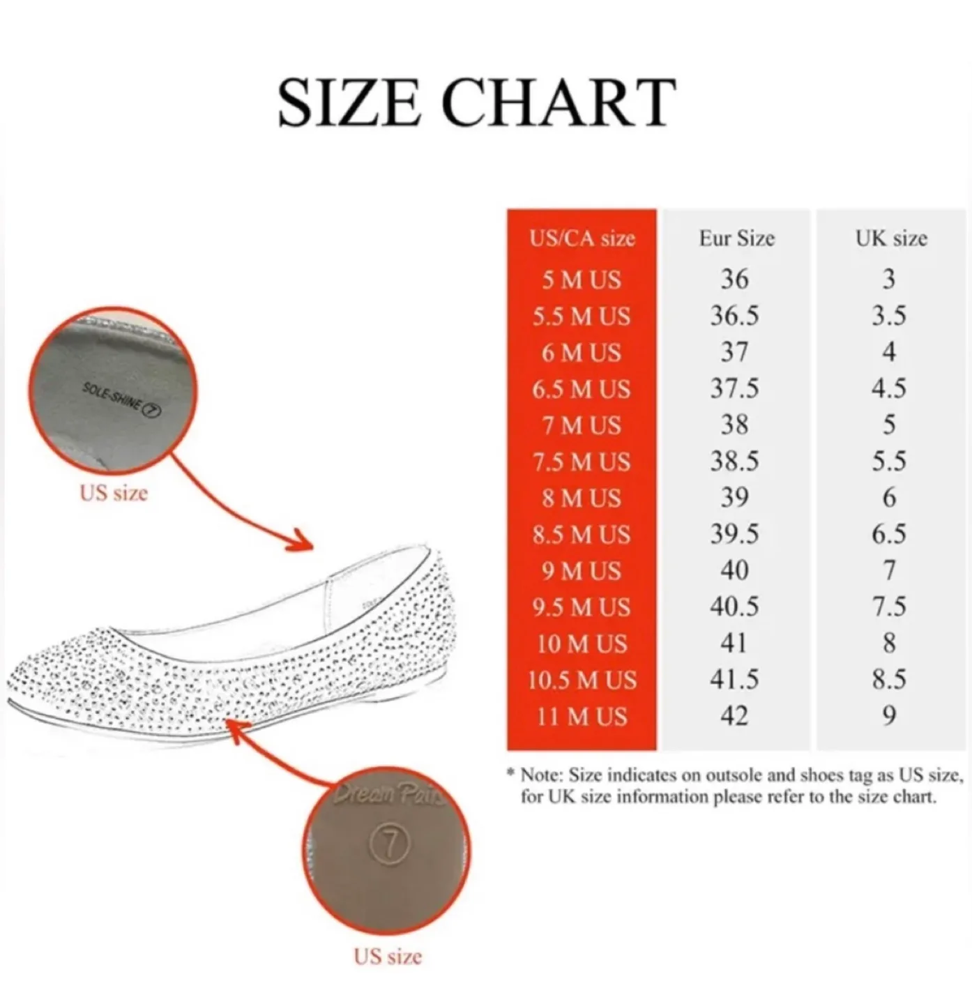 Dream Pairs Women's Rhinestone Ballet Flats Shoes Sz 8 sliver image indicator(5)