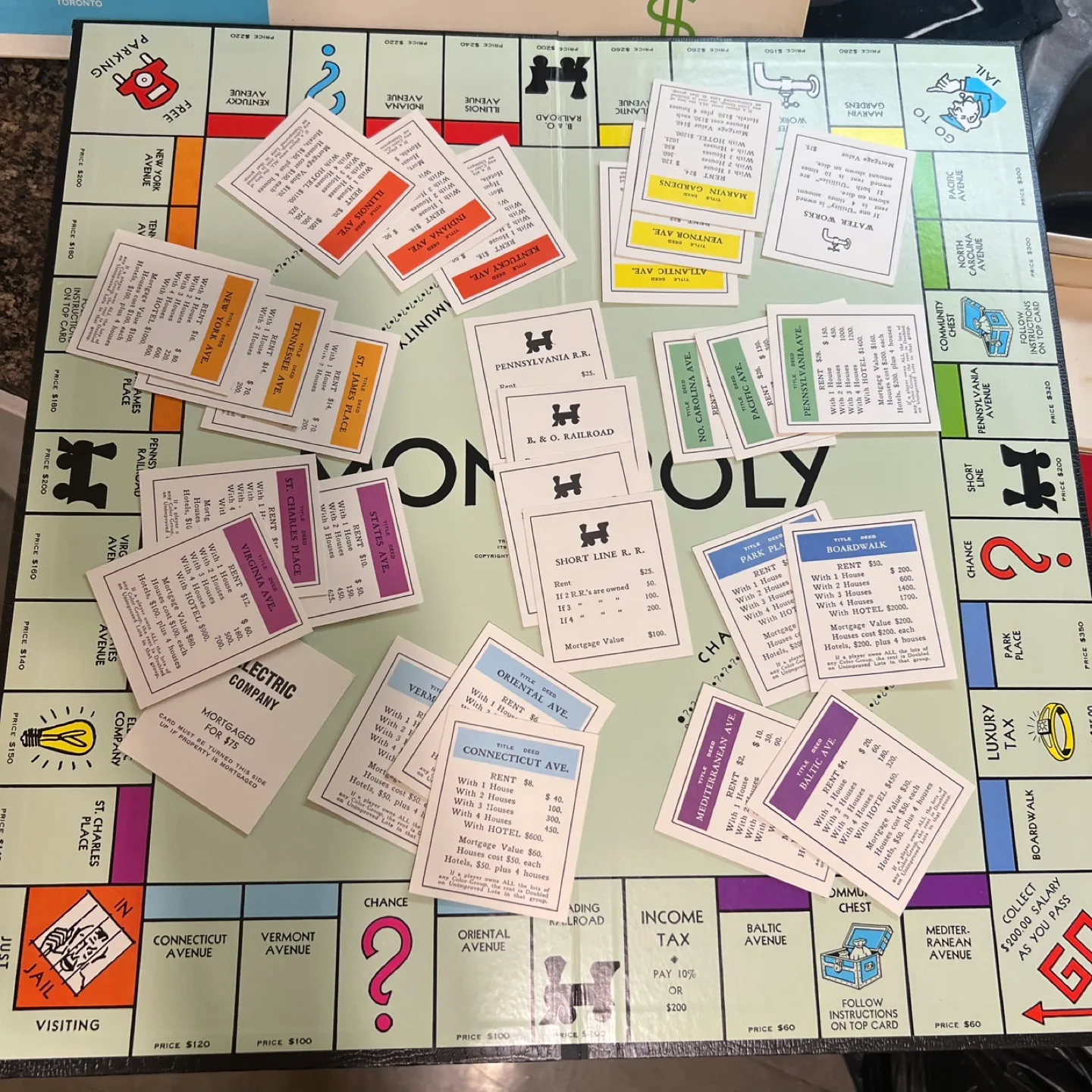 VG condition Vintage Parker Brothers Monopoly Board Game image indicator(2)