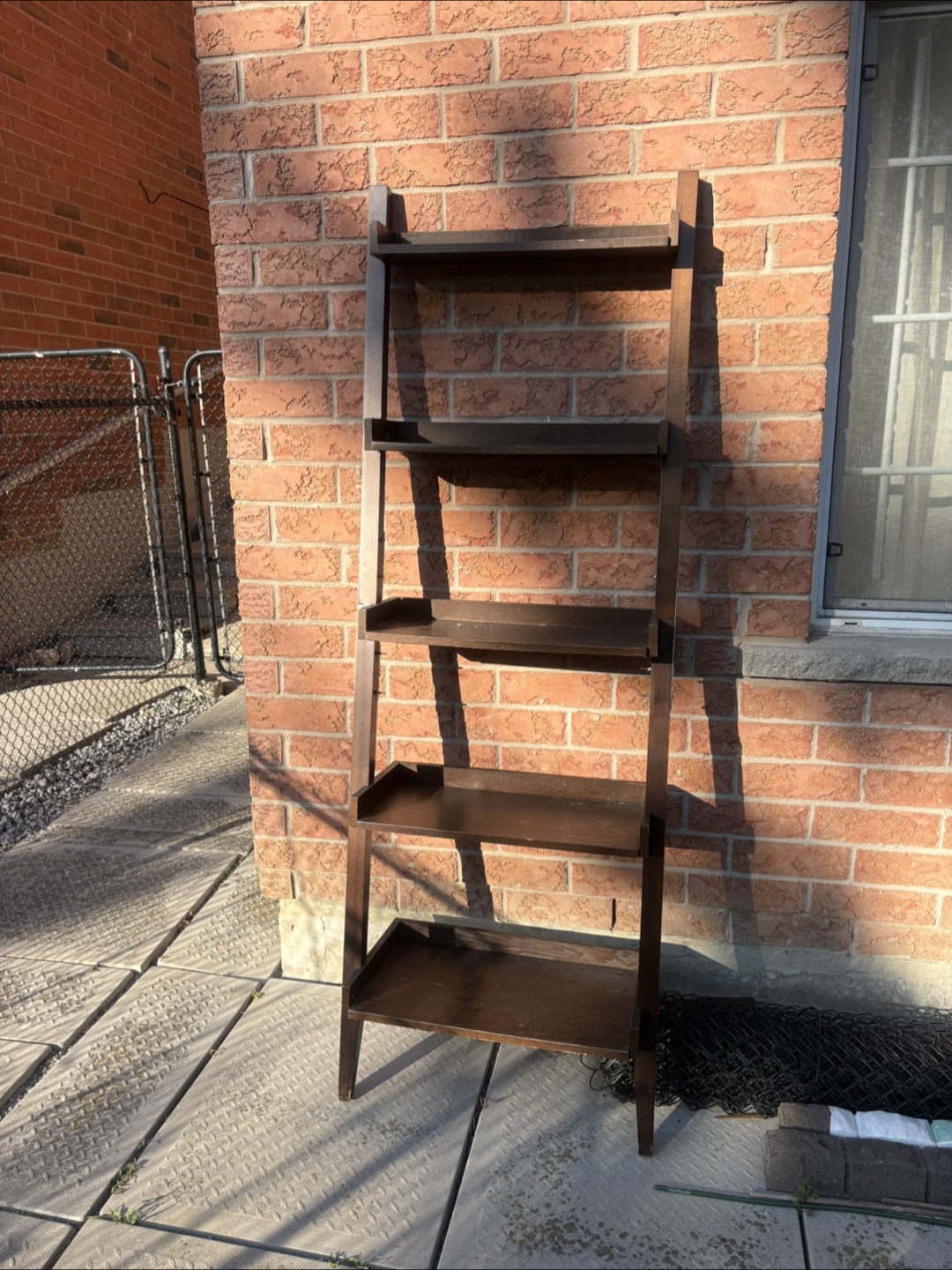 Brown Ladder Shelf