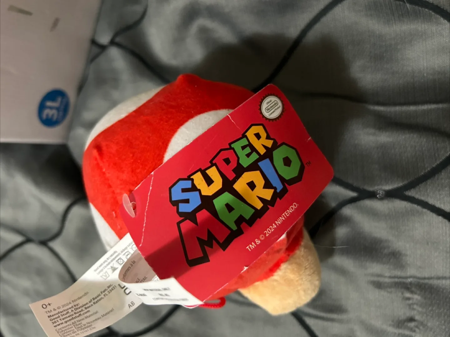 Super Mario Mushroom Plush - New with Tag! image indicator(3)