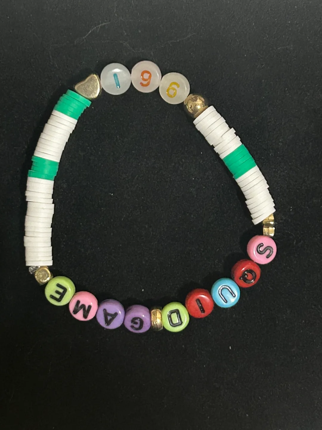 Handmade Beaded Bracelet squid game image indicator(3)