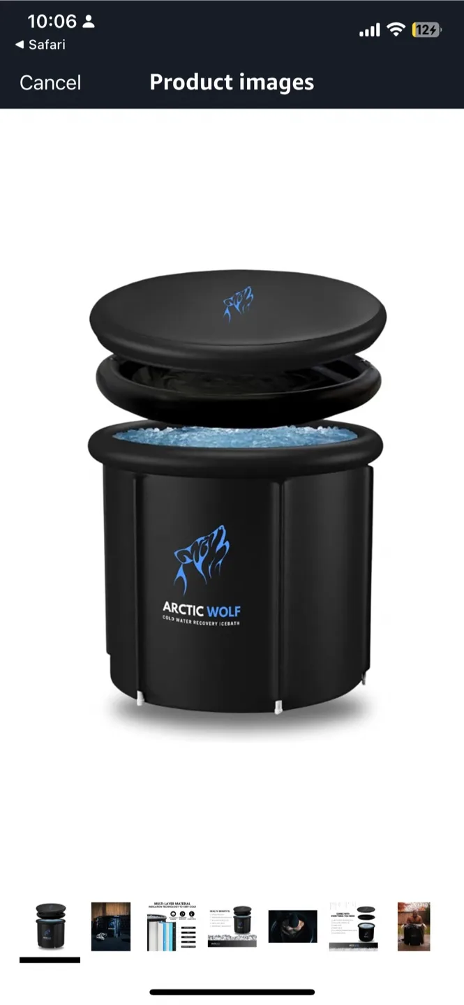 Arctic Wolf Recovery Ice Bath Tub ( 2 for sale) thumbnail
