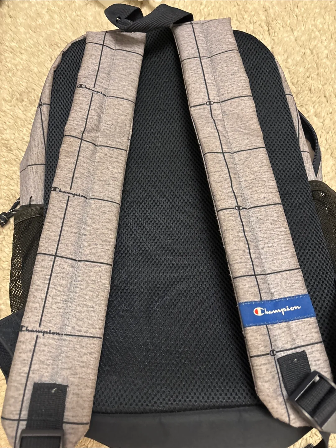 Champion Backpack - Grey & Navy image indicator(4)