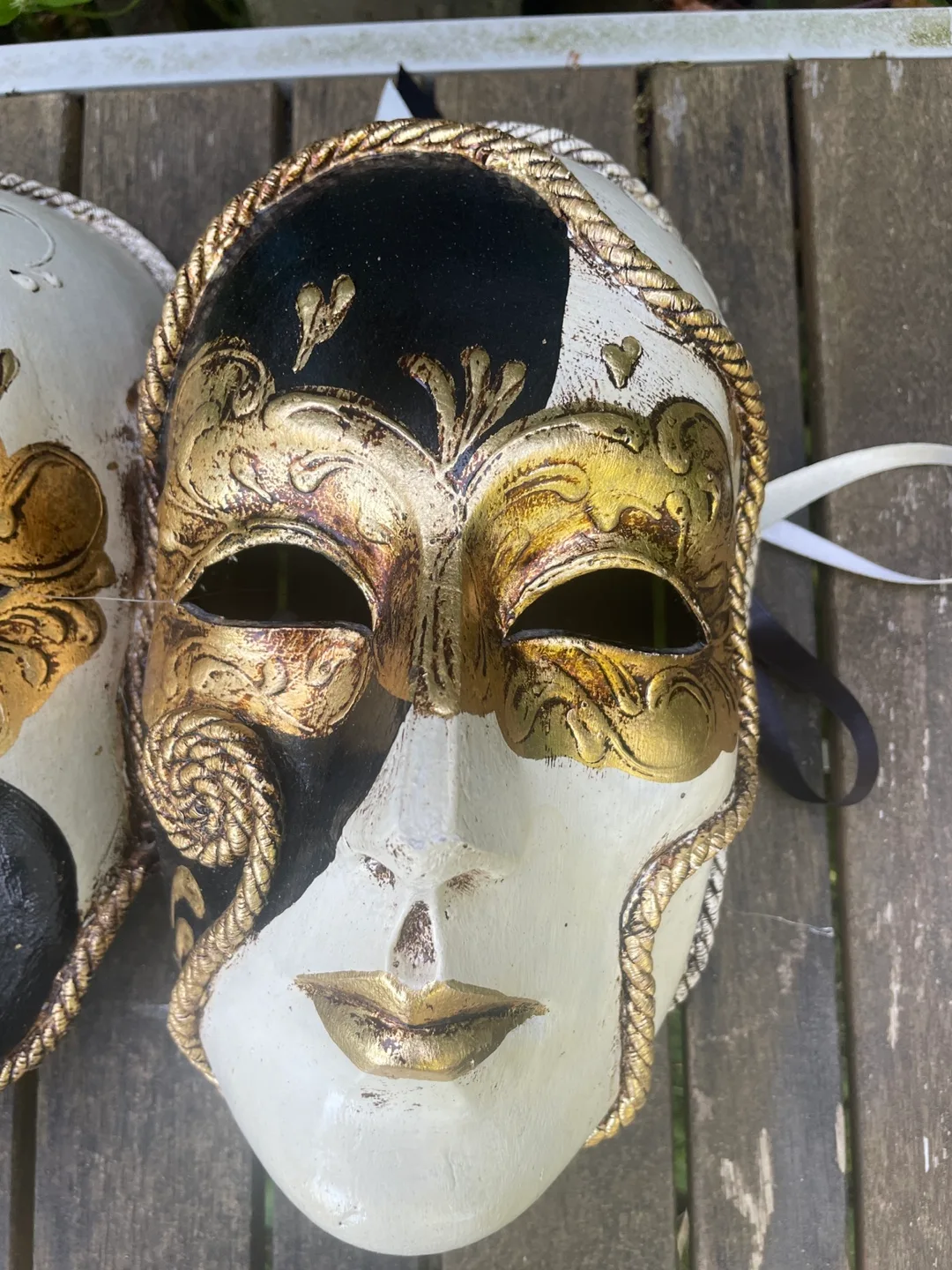 Double face Venetian Mask Valentin Perron Venezia image indicator(2)