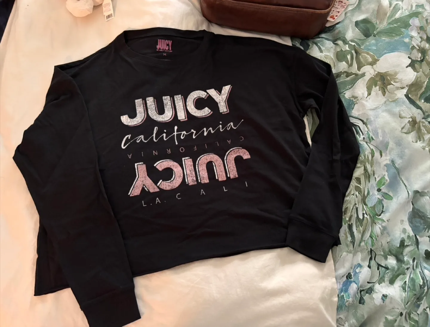 Juicy Couture Black Long Sleeve Top - Size M