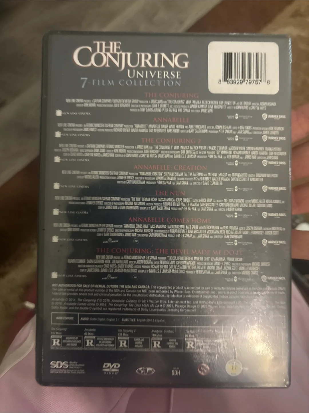 The Conjuring Universe 7-Film Collection DVD image indicator(2)