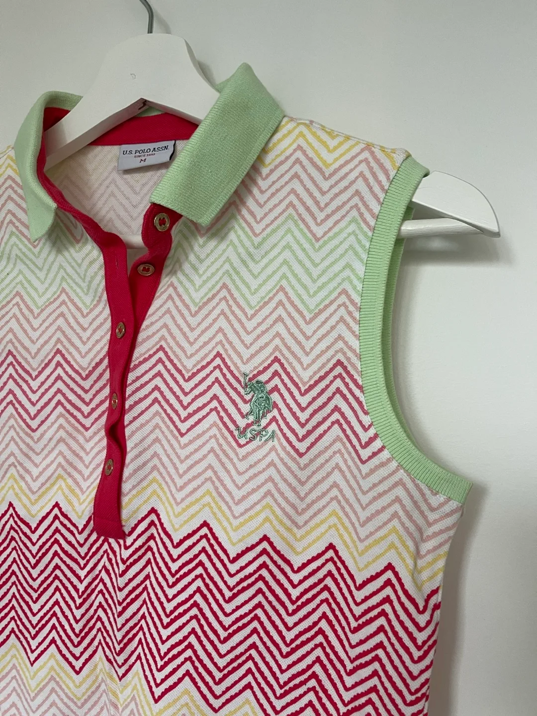 U.S. Polo Assn Sleeveless Polo Shirt - Size M thumbnail