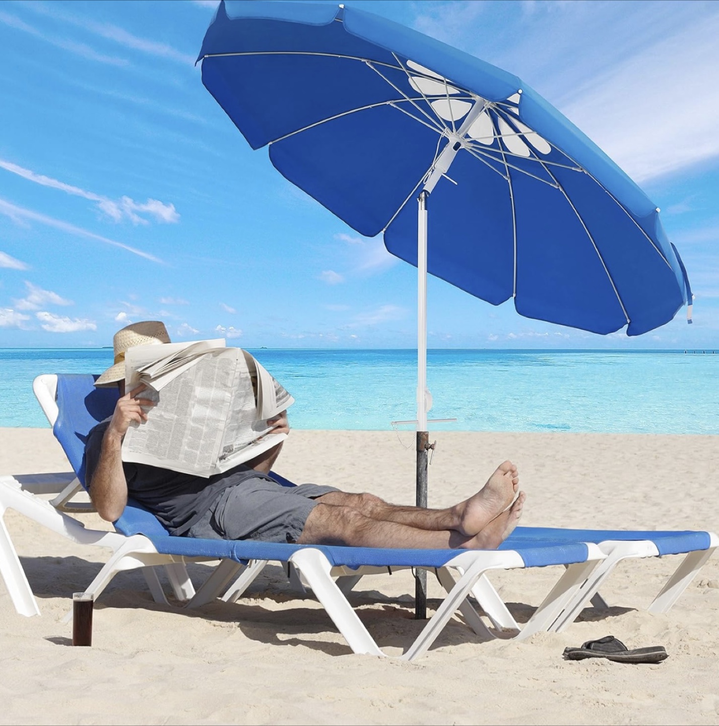 Blue Beach Umbrella - photo 3