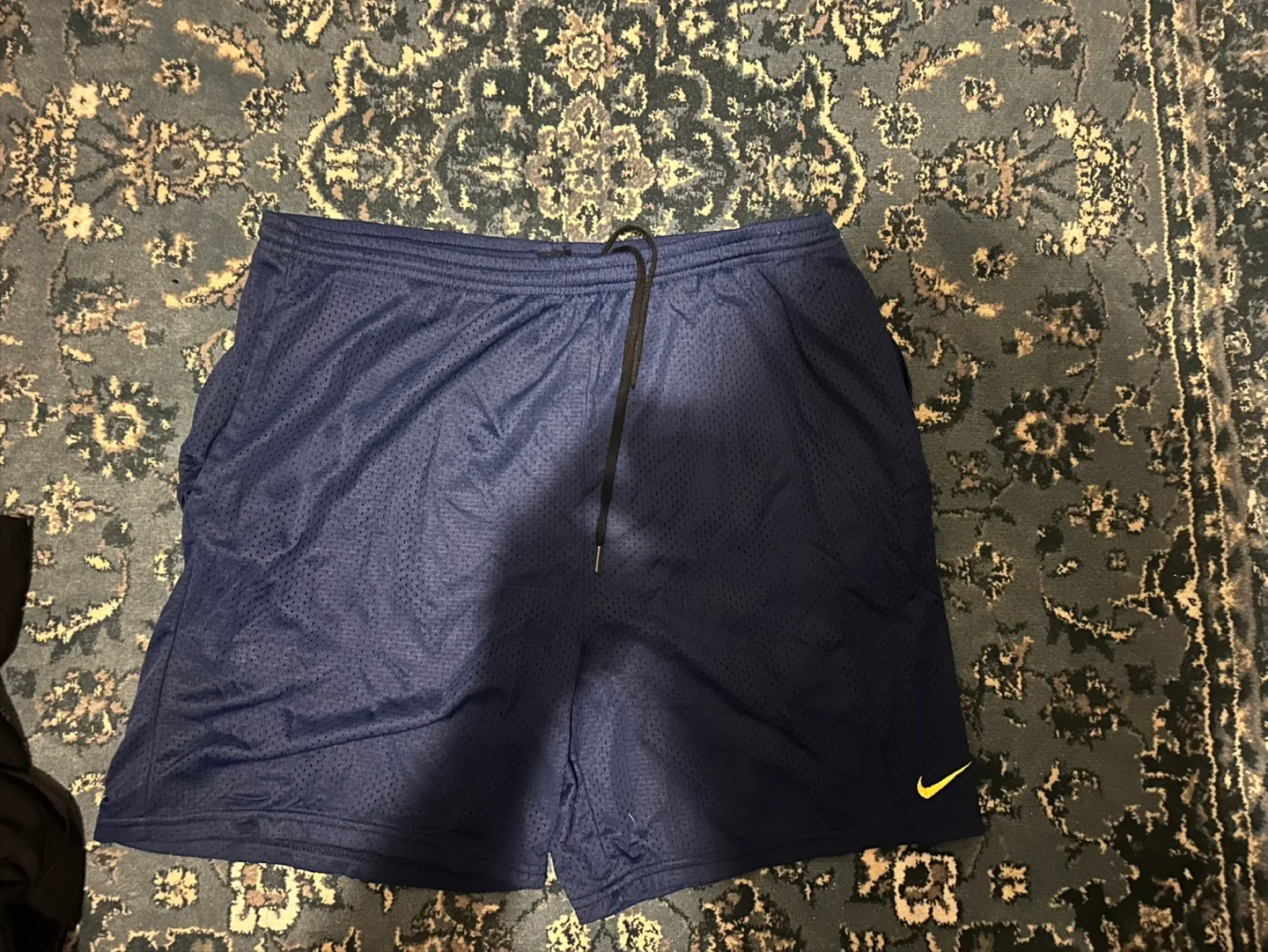 Nike Navy Blue Mesh Shorts thumbnail