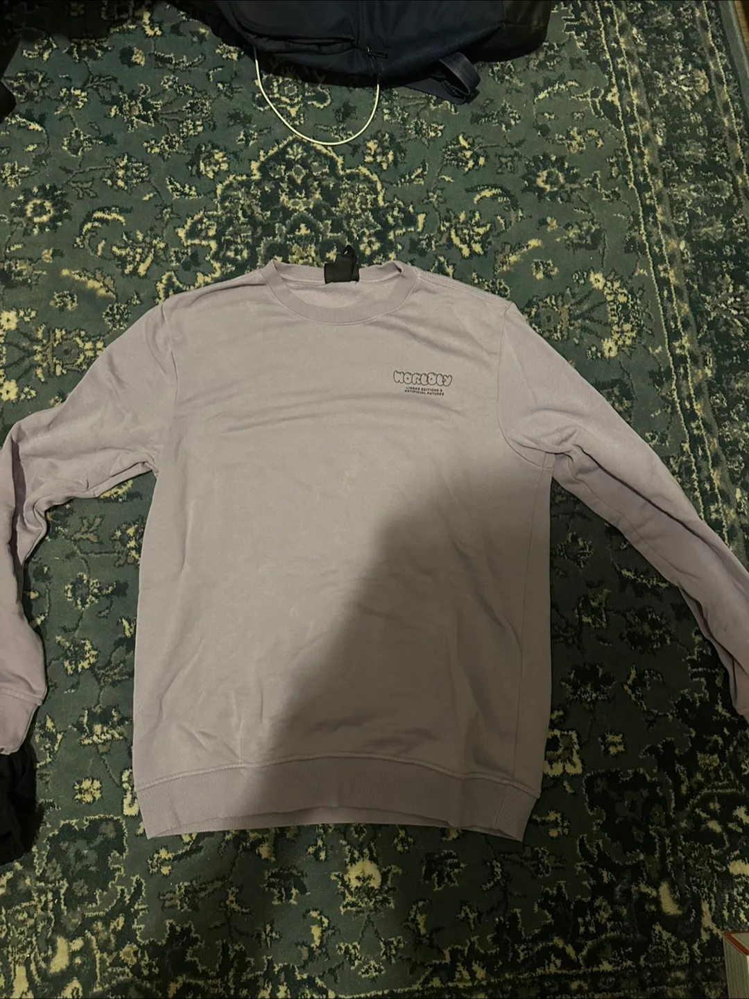 Worboys Stockholm Lavender Crewneck Sweater thumbnail