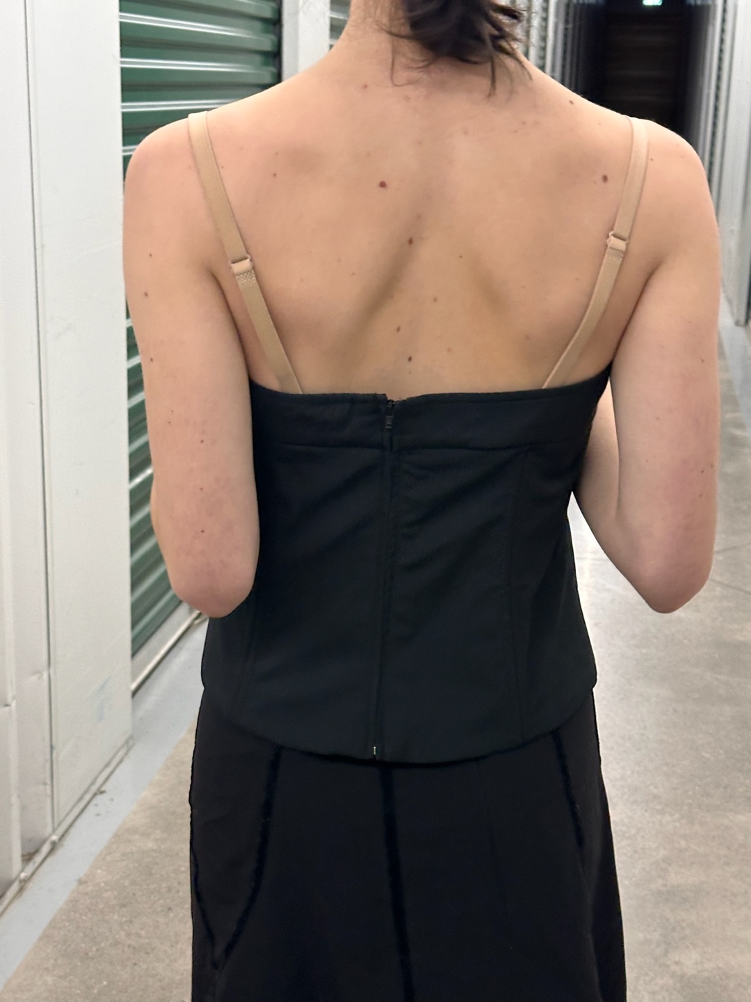 Mango Black Corset Top - Size L - photo 3