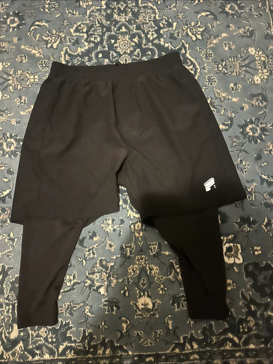 Black Running Shorts with Leggings thumbnail