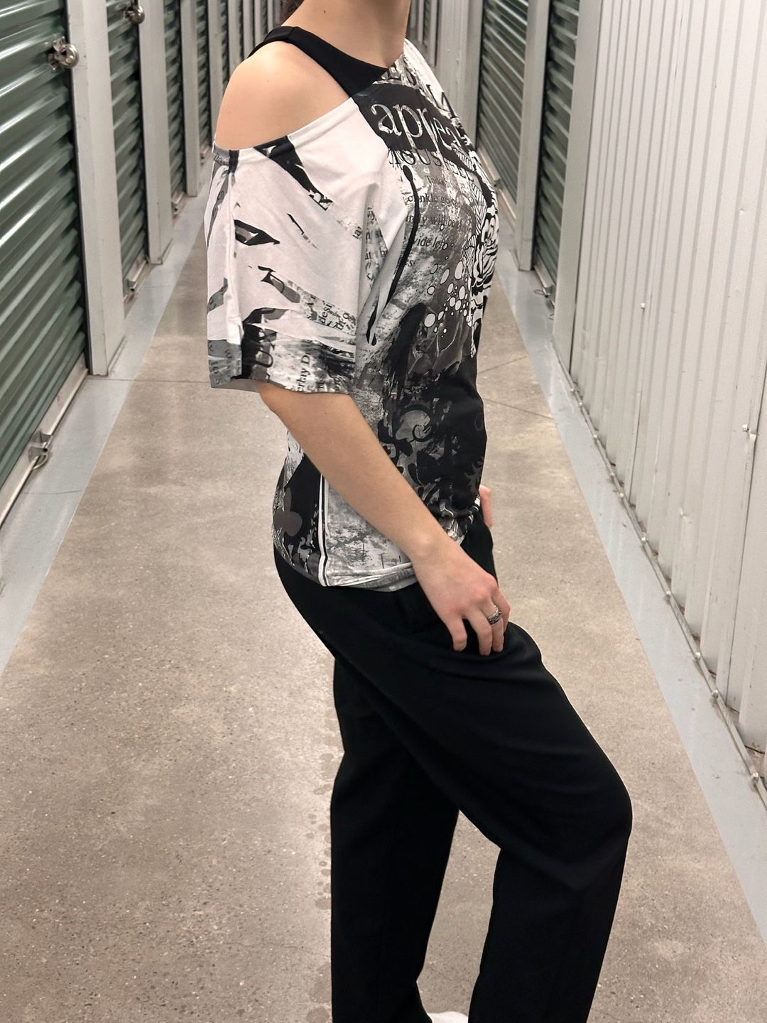 *vintage* One-Shoulder asymmetrical top - photo 2