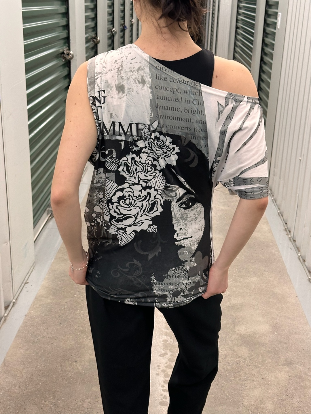 *vintage* One-Shoulder asymmetrical top - photo 3
