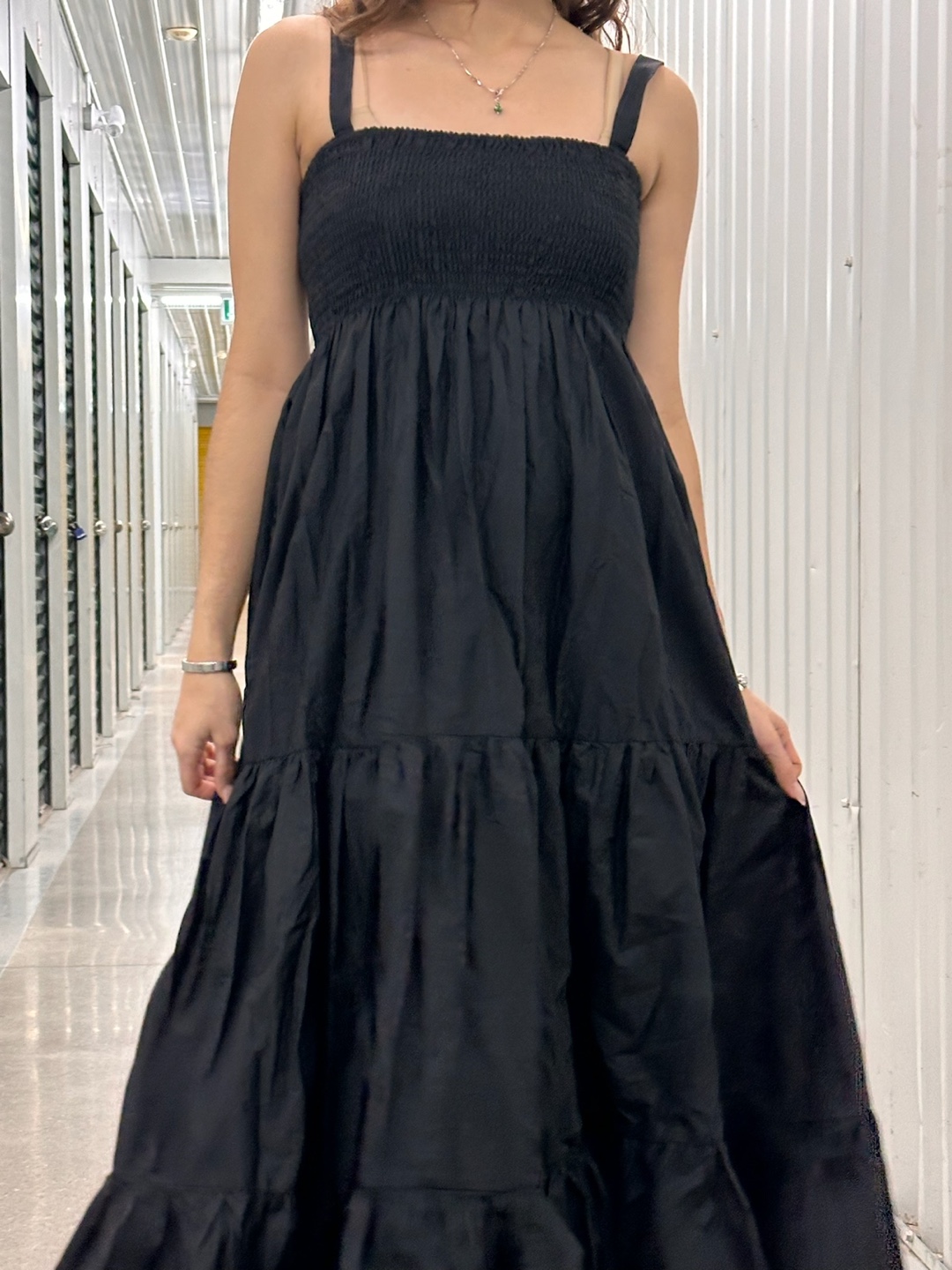Black Maxi Dress - Size M