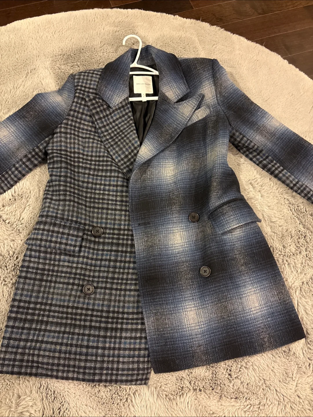 Avec Les Filles Plaid Coat thumbnail