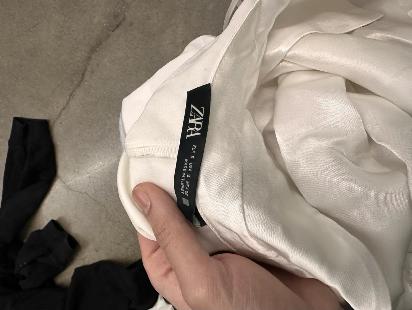 Zara White Satin Shirt Dress - Size S - photo 4