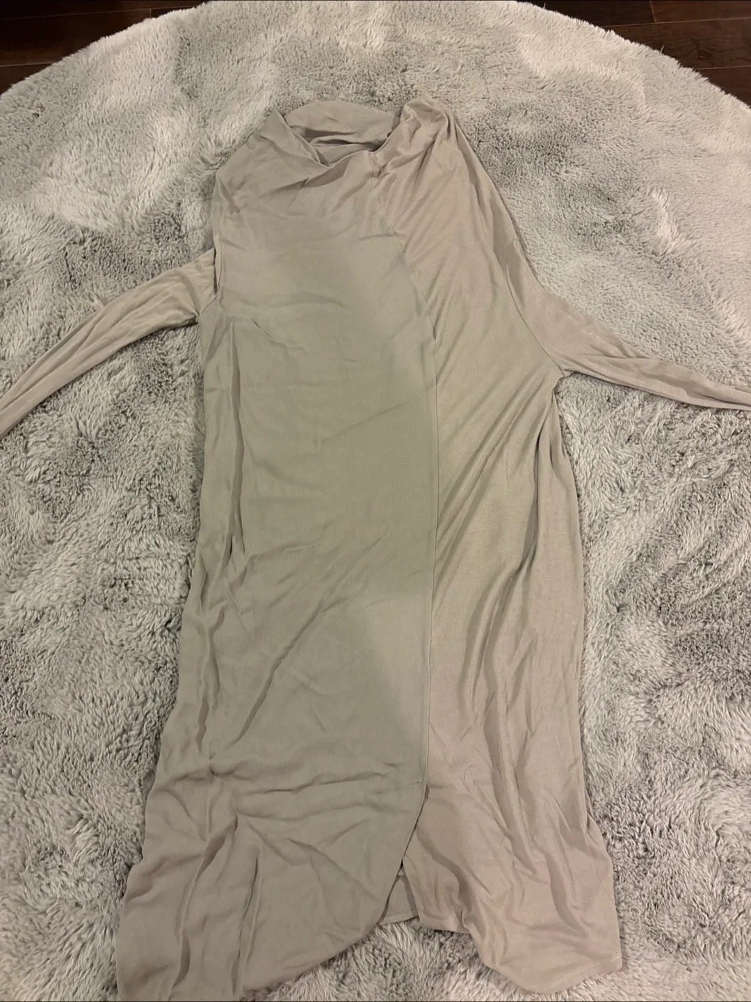 Beige Long Sleeve Dress thumbnail