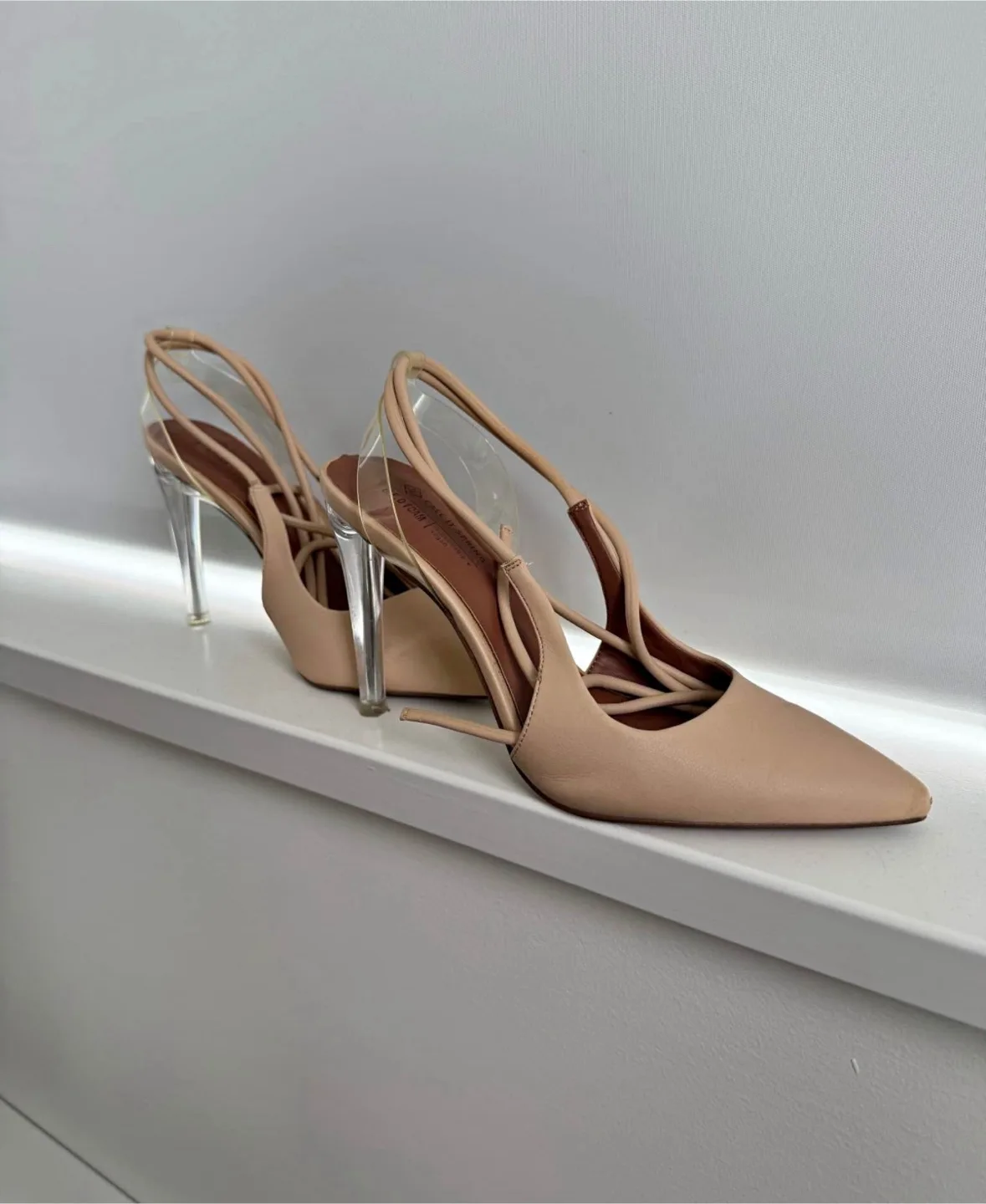 Zara Clear Heel Slingbacks - thumbnail