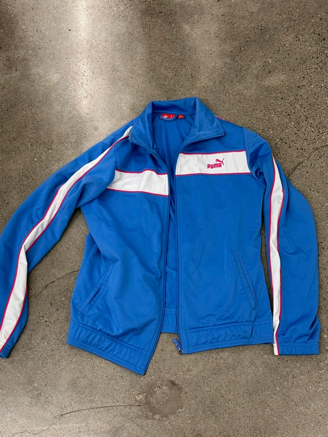 Puma Blue Track Jacket - Size L thumbnail