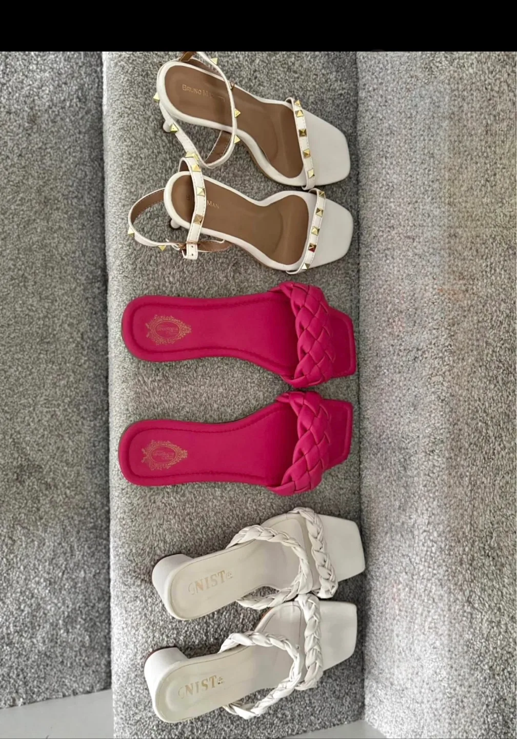 Bruno Man & Onist White Sandals thumbnail