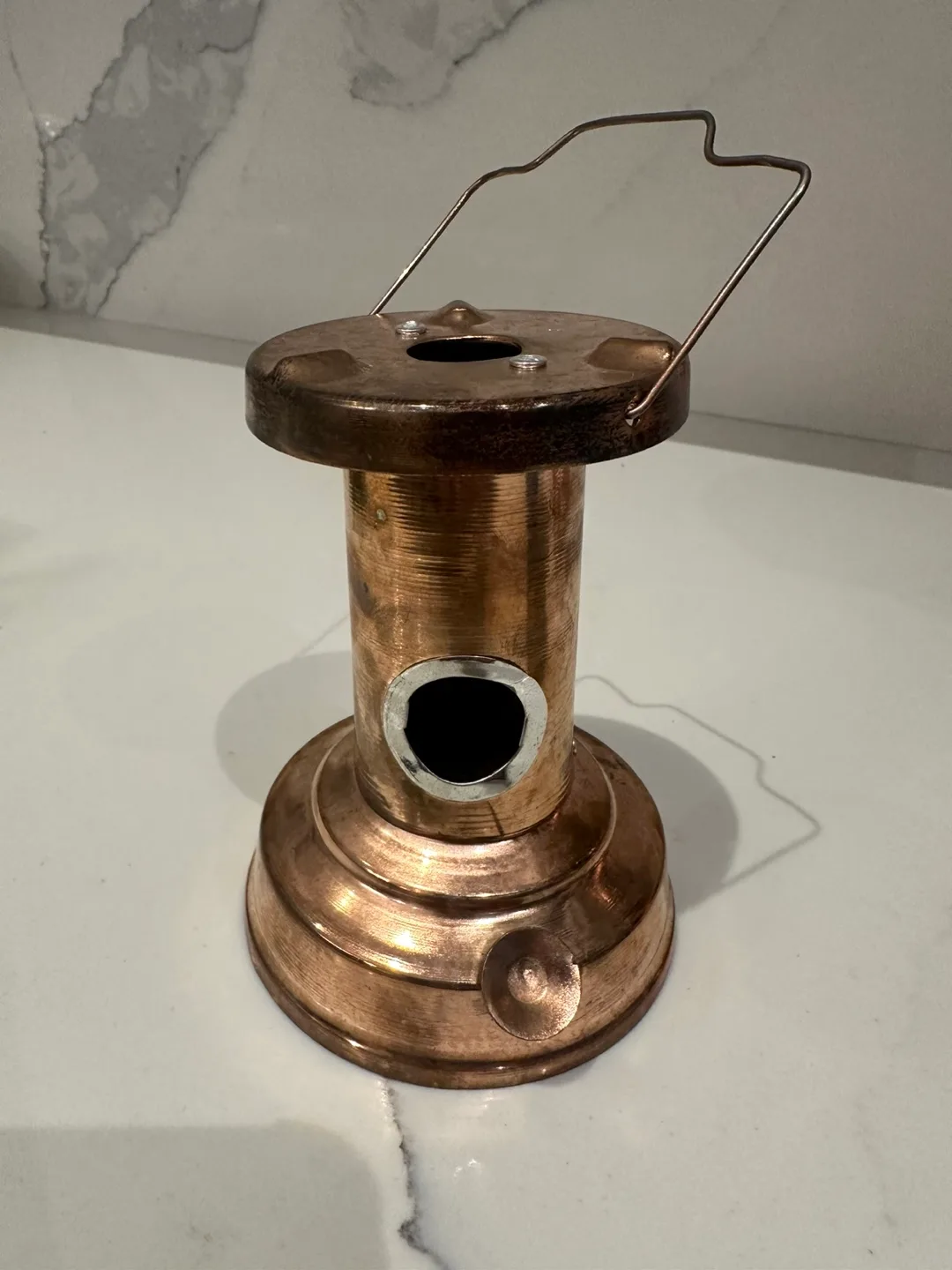 Vintage Copper & Blue Fondue Set image indicator(6)