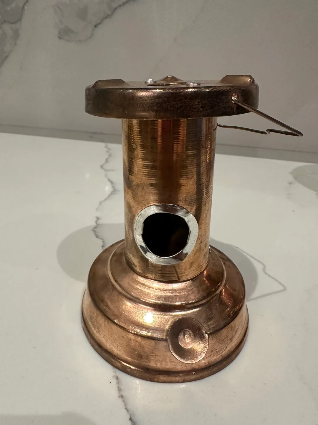 Vintage Copper & Blue Fondue Set image indicator(5)