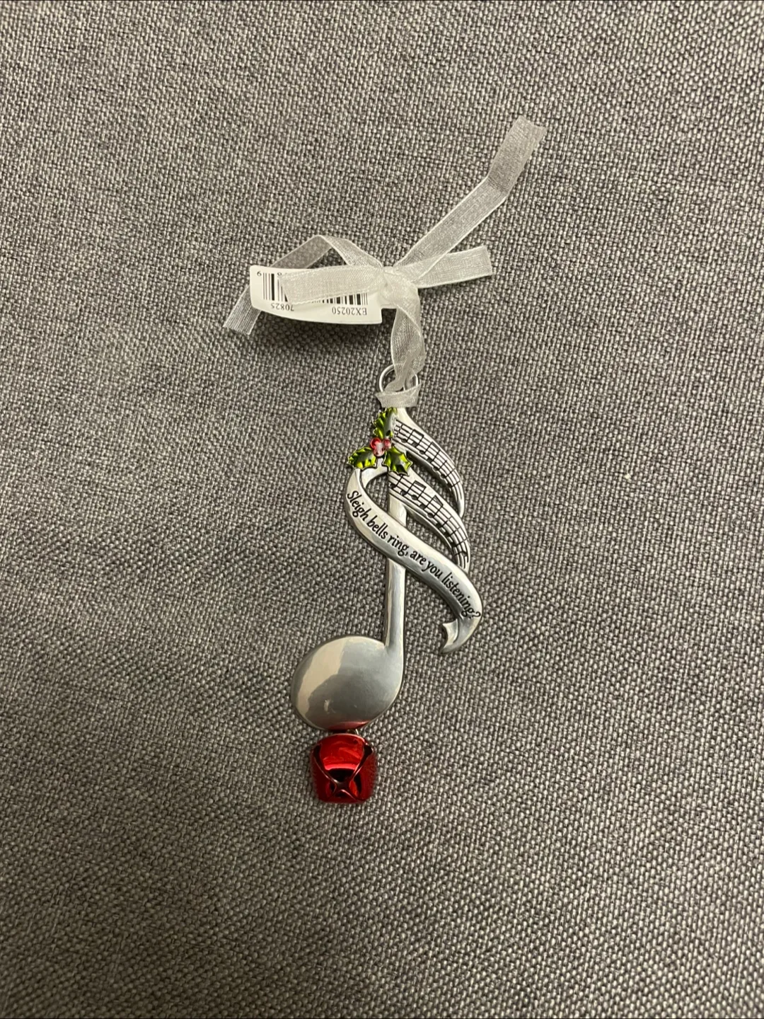 Musical Note Christmas Ornament with Bell 🍁🇨🇦 thumbnail