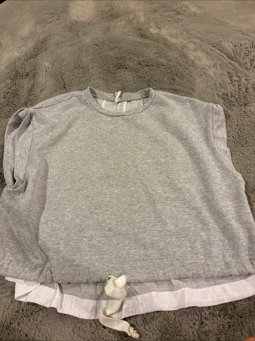 Grey & White Layered Top thumbnail