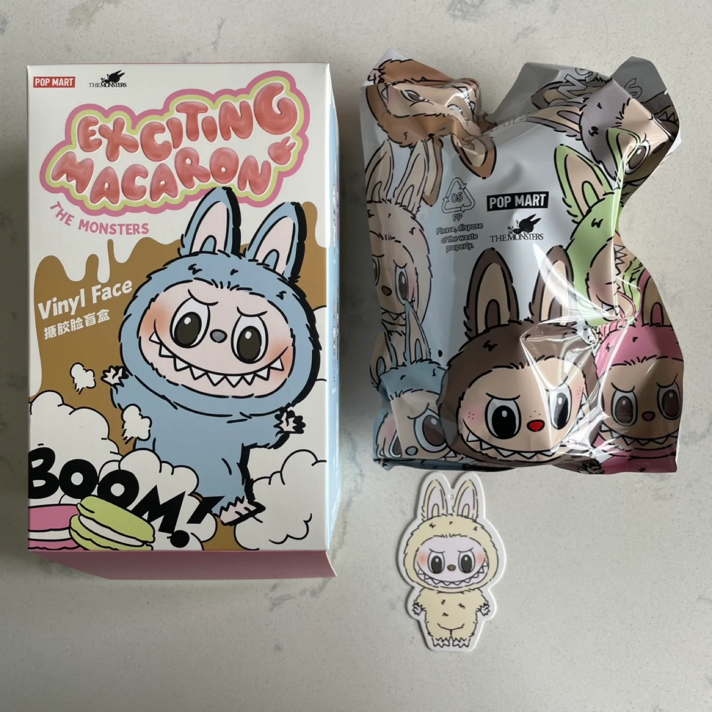 BNIB Labubu, Soymilk (Macaron set) - purchased from Popmart HK thumbnail