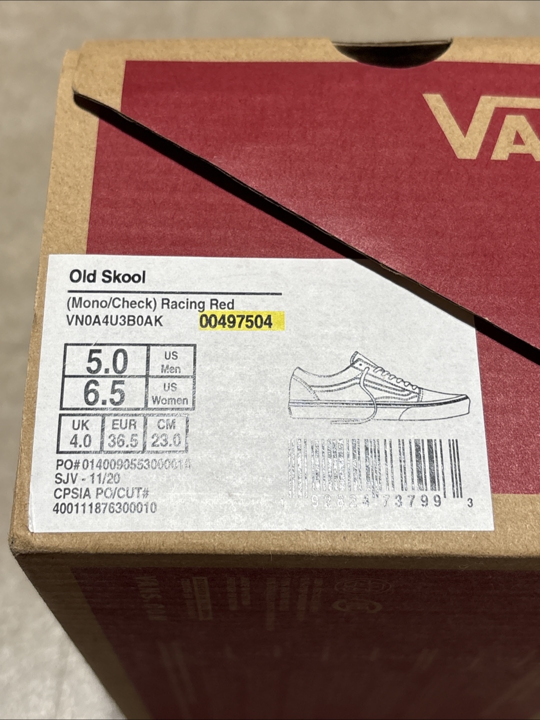 Vans Old Skool Racing Red - Men's 5.0 - photo 4