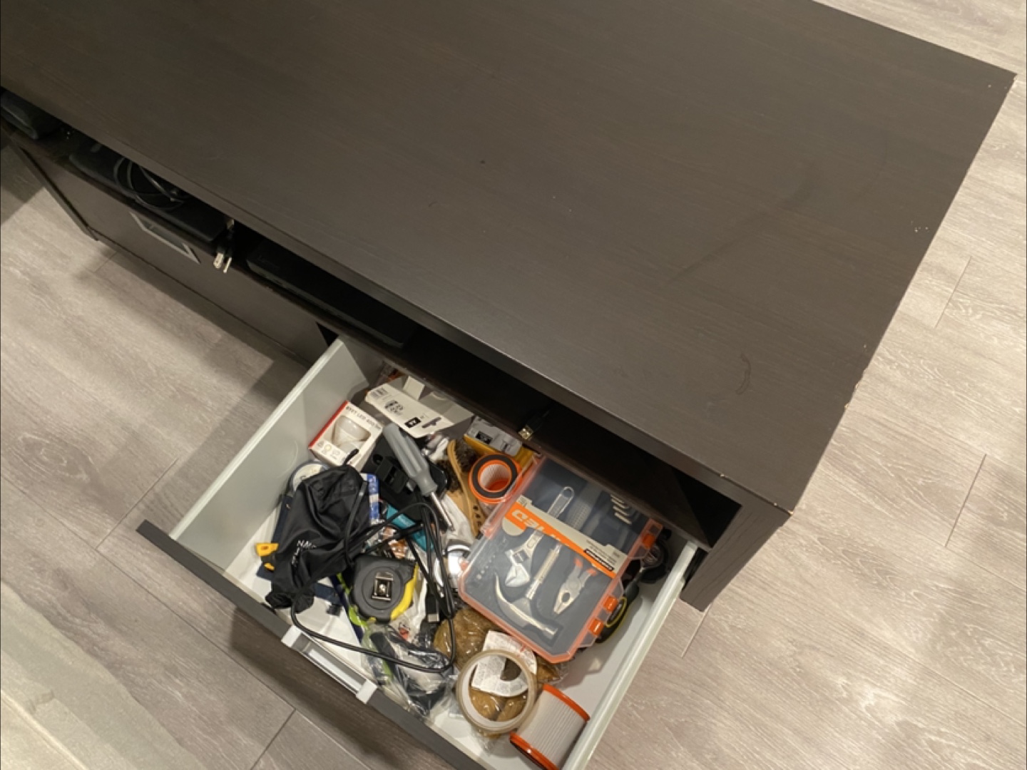 TV Stand - Dark Brown - photo 3