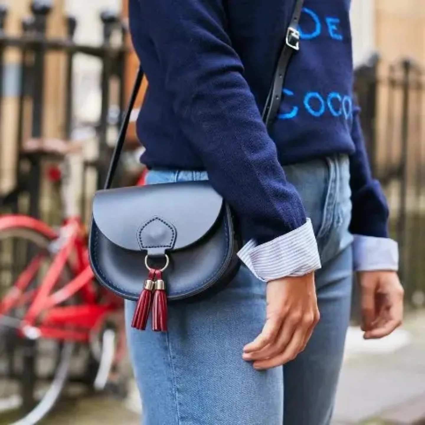 The Cambridge Satchel Company Mini Tassel Leather Crossbody thumbnail