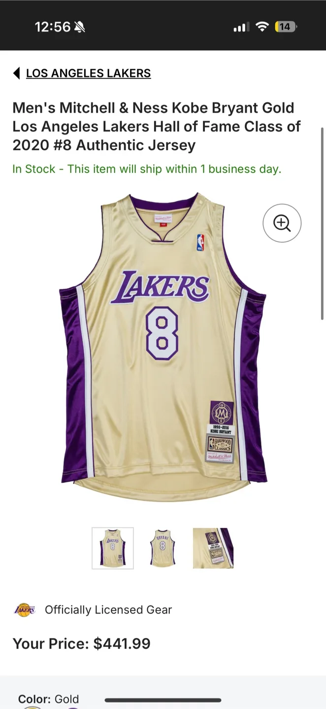 Mitchell & Ness Kobe Bryant Lakers Jersey image indicator(3)