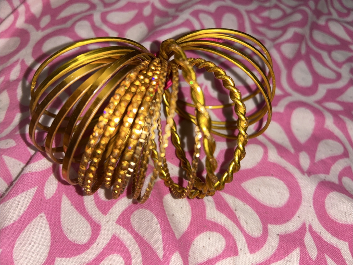 Gold Bangles Set